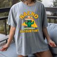 Nacho Average Accountant Accounting Book Keeper Joke Women's Comfort Colors T-Shirt Gray