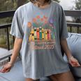 A New Chapter Begins Retired 2025 Books Flowers Women's Comfort Colors T-Shirt Gray A New Chapter Begins Retired 2025 Books Flowers Women's Comfort Colors T-Shirt Gray