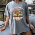 A New Chapter Begins Retired 2026 Floral Book Butterfly Tee Women's Comfort Colors T-Shirt Gray A New Chapter Begins Retired 2026 Floral Book Butterfly Tee Women's Comfort Colors T-Shirt Gray