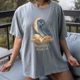Night Owl Book Club Crescent Moon Late Night Reading Women's Comfort Colors T-Shirt Gray Night Owl Book Club Crescent Moon Late Night Reading Women's Comfort Colors T-Shirt Gray