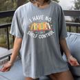 I Have No Shelf Control Book Lovers Teacher Women Graphic Women's Comfort Colors T-Shirt Gray I Have No Shelf Control Book Lovers Teacher Women Graphic Women's Comfort Colors T-Shirt Gray
