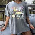 Nothing Beats Reading Book Librarian Across America Kids Women's Comfort Colors T-Shirt Gray