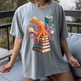 Octopus Book Reading Book Reader Ocean Octopus Women's Comfort Colors T-Shirt Gray