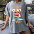 Once Upon A Time There Was A Girl Who Loves Books And Cats Women's Comfort Colors T-Shirt Gray Once Upon A Time There Was A Girl Who Loves Books And Cats Women's Comfort Colors T-Shirt Gray