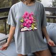 Orchids Flowers Book Floral Women's Comfort Colors T-Shirt Gray Orchids Flowers Book Floral Women's Comfort Colors T-Shirt Gray