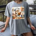 Owl Learning To Cook With Cookbook Chef Apron Stove Cooking Women's Comfort Colors T-Shirt Gray