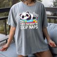Panda Napping On Books Life’s Too Short To Skip Naps Women's Comfort Colors T-Shirt Gray Panda Napping On Books Life’s Too Short To Skip Naps Women's Comfort Colors T-Shirt Gray