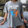 And It Came To Pass Book Of Mormon LDS Missionary Women's Comfort Colors T-Shirt Gray