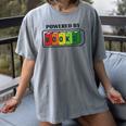 Powered By Books Bookworm Librarian Reading Women's Comfort Colors T-Shirt Gray