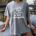 Published Author Writer Ask Me About My Debut Book Women's Comfort Colors T-Shirt Gray