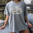 I Put My Book Down To Be Here Reader Women's Comfort Colors T-Shirt Gray