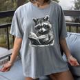 Raccoon With Book Cute Raccoons Reading Books Women's Comfort Colors T-Shirt Gray Raccoon With Book Cute Raccoons Reading Books Women's Comfort Colors T-Shirt Gray