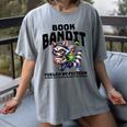 Racoon-Bookworm-Book Bandit-Fueled By Fiction Women's Comfort Colors T-Shirt Gray Racoon-Bookworm-Book Bandit-Fueled By Fiction Women's Comfort Colors T-Shirt Gray