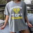 Racquetball Player Introvert Racquetball Women's Comfort Colors T-Shirt Gray Racquetball Player Introvert Racquetball Women's Comfort Colors T-Shirt Gray