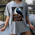 Raven On A Stack Of Books Wisdom Of Odin Women's Comfort Colors T-Shirt Gray Raven On A Stack Of Books Wisdom Of Odin Women's Comfort Colors T-Shirt Gray