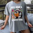 Well Read & Slightly Feral Raccoon Book Lover Graphic Women's Comfort Colors T-Shirt Gray Well Read & Slightly Feral Raccoon Book Lover Graphic Women's Comfort Colors T-Shirt Gray