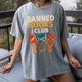 Read Banned Books Club Freely Anti-Censorship Librarian Women's Comfort Colors T-Shirt Gray