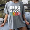 Read A Book Bruh Teacher Women's Comfort Colors T-Shirt Gray