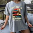 I Read Books Bookworm Halloween Women's Comfort Colors T-Shirt Gray