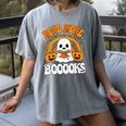 Read More Books Booooks Ghost Pumpkin Cute Teacher Halloween Women's Comfort Colors T-Shirt Gray Read More Books Booooks Ghost Pumpkin Cute Teacher Halloween Women's Comfort Colors T-Shirt Gray
