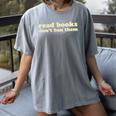 Read Books Don’t Ban Them Free Speech Advocate Book Lover Women's Comfort Colors T-Shirt Gray Read Books Don’t Ban Them Free Speech Advocate Book Lover Women's Comfort Colors T-Shirt Gray