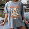 Read Books And Drink Coffee Cozy Book Lover Women's Comfort Colors T-Shirt Gray