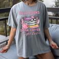Read Books Drink Coffee Fight Evil Book Coffee Women's Comfort Colors T-Shirt Gray Read Books Drink Coffee Fight Evil Book Coffee Women's Comfort Colors T-Shirt Gray