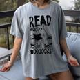 Read More Books Ghost Halloween Reading Teacher Literacy Women's Comfort Colors T-Shirt Gray