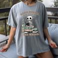 Read Books Be Kind Stay Weird Skeleton Reading Book Lover Women's Comfort Colors T-Shirt Gray Read Books Be Kind Stay Weird Skeleton Reading Book Lover Women's Comfort Colors T-Shirt Gray
