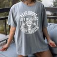 Read Books Lift Weights Fight Fascists Reading Men Women Women's Comfort Colors T-Shirt Gray