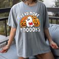 Read More Books Teacher Halloween Men Women Women's Comfort Colors T-Shirt Gray