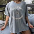 Read Books Throw Hooks Boxing Literacy Shirt Women's Comfort Colors T-Shirt Gray