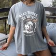 Read Books Be Weird Stay Feral Opossum Women's Comfort Colors T-Shirt Gray