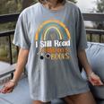 I Still Read Children's Books Rainbow Women's Comfort Colors T-Shirt Gray