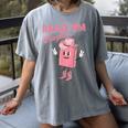 Read 'Em Western Cowgirl Retro Groovy Reading Books Women's Comfort Colors T-Shirt Gray