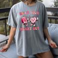 Read Your Heart Out Teacher Valentine Book Women's Comfort Colors T-Shirt Gray