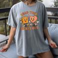 Read Your Heart Out Teacher Valentines Reading Book Love Women's Comfort Colors T-Shirt Gray