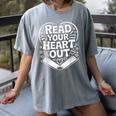 Read Your Heart Out Teacher Women Reader Bookish Book Lover Women's Comfort Colors T-Shirt Gray
