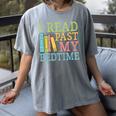 I Read Past My Bedtime Book Quote Humor Women's Comfort Colors T-Shirt Gray