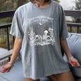Read In Peace Skeleton Reading Book Halloween Bookish Women's Comfort Colors T-Shirt Gray