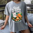 Read S'More Books Around Campfire National Book Week Women's Comfort Colors T-Shirt Gray