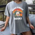 Read S'More Books Cute Campfire Reading Book Lovers Women's Comfort Colors T-Shirt Gray
