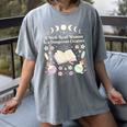 Well Read Woman Literature Quote Celestial Book Floral Women's Comfort Colors T-Shirt Gray Well Read Woman Literature Quote Celestial Book Floral Women's Comfort Colors T-Shirt Gray