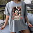 The Reader Tarot Card Shirt Bird Book Lover Bookworm Women's Comfort Colors T-Shirt Gray The Reader Tarot Card Shirt Bird Book Lover Bookworm Women's Comfort Colors T-Shirt Gray