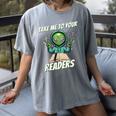 Take Me To Your Readers Across America Read More Books Women's Comfort Colors T-Shirt Gray