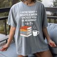 Reading 6-7 Six Seven Meme English Teacher Book Lover Women's Comfort Colors T-Shirt Gray