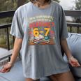 Reading 6 7 Six Seven Meme Slang Teacher Book Lover Women's Comfort Colors T-Shirt Gray Reading 6 7 Six Seven Meme Slang Teacher Book Lover Women's Comfort Colors T-Shirt Gray