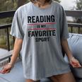 Reading Is My Favorite Sport Book Lover Quote Women's Comfort Colors T-Shirt Gray Reading Is My Favorite Sport Book Lover Quote Women's Comfort Colors T-Shirt Gray