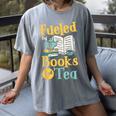 Reading Hobby Bookshelves Library Fueled By Books And Tea Women's Comfort Colors T-Shirt Gray Reading Hobby Bookshelves Library Fueled By Books And Tea Women's Comfort Colors T-Shirt Gray