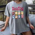 Reading Is My Jam Teacher Student Book Lovers Women's Comfort Colors T-Shirt Gray Reading Is My Jam Teacher Student Book Lovers Women's Comfort Colors T-Shirt Gray